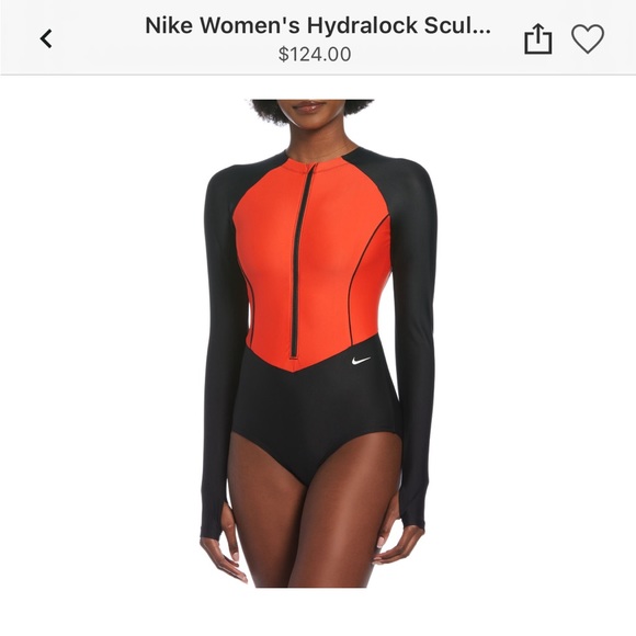 Nike Women’s Hydrolock Sculpt Solid Swimsuit - Picture 5 of 10